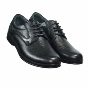 کفش چرمی مردانه مدل 1207 بندی شرانگ شهپر (سایز 40 – 45  مشکی)