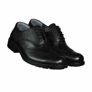 کفش چرمی مردانه مدل 1111 بندی شهپر (سایز 40 – 45  مشکی)
