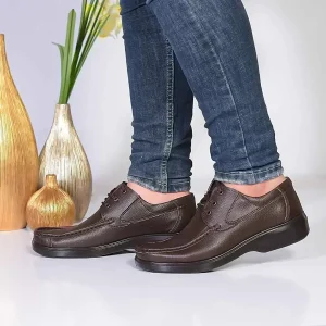 کفش مردانه برند شهپر مدل پارس ۱۲۲ (قهوه ای)