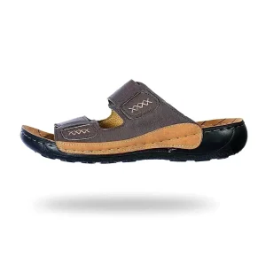 صندل مردانه برند شهپر مدل ماهان ۱۰۸ (گردویی)