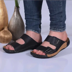 صندل مردانه برند شهپر مدل ماهان ۱۰۸ (مشکی)